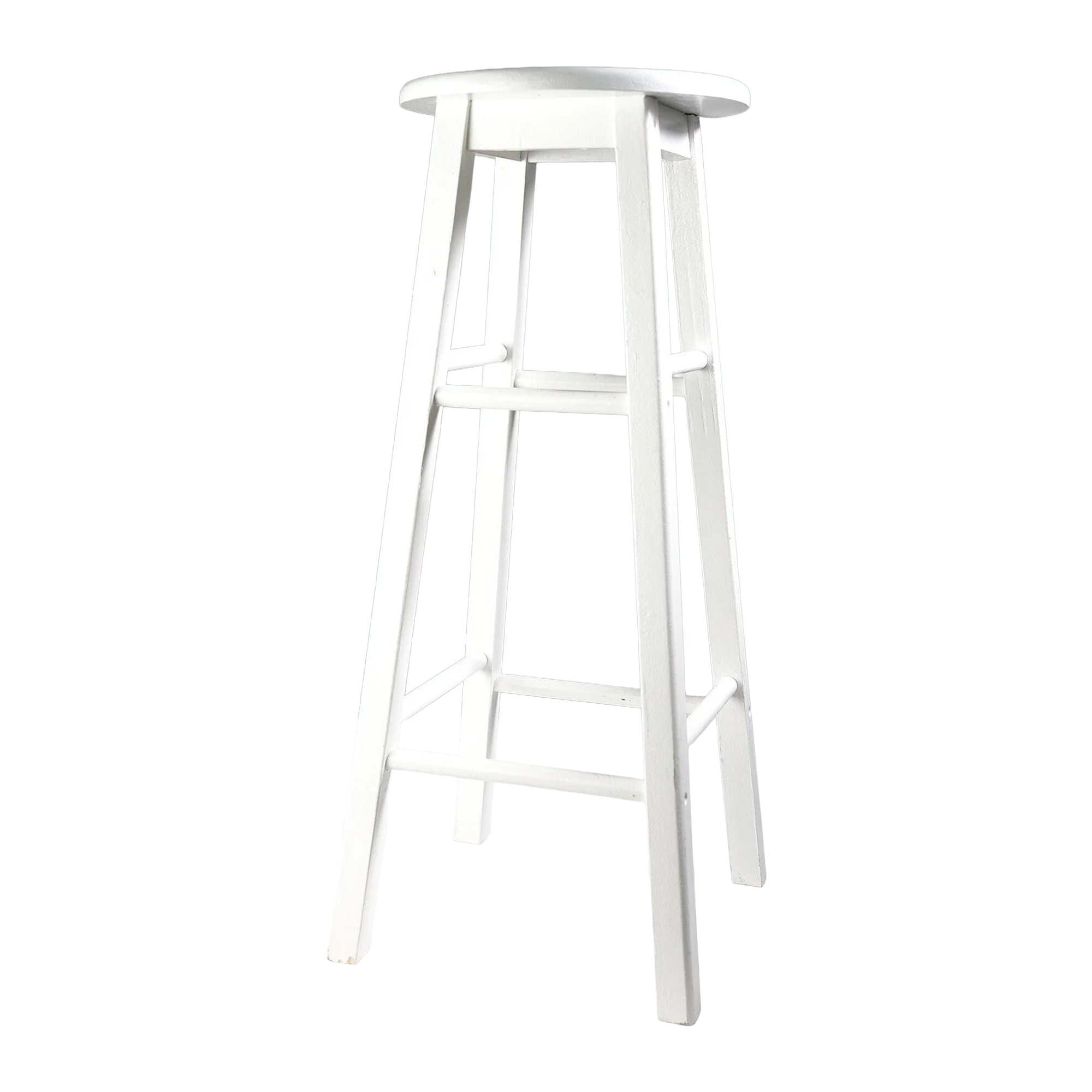 White Wood Stool